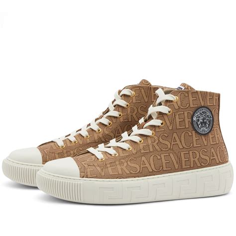 versace tennis shoes for women|versace high top vintage sneaker.